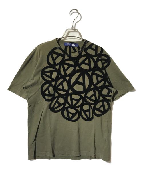 COMME des GARCONS JUNYA WATANABE MAN（コム デ ギャルソン ジュンヤ ワタナベ マン）COMME des GARCONS JUNYA WATANABE MAN (コム デ ギャルソン ジュンヤ ワタナベ マン) コットンフロッキーTシャツ グリーン サイズ:Lの古着・服飾アイテム