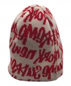 SUPREMEシュプリーム）の古着「FAT TIP BEANIE」｜ベージュ×レッド