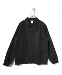 LABOUREUR（ラブルール）の古着「リネン混ジャケット」｜ブラック