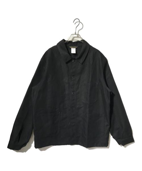 LABOUREUR（ラブルール）LABOUREUR (ラブルール) リネン混ジャケット ブラック サイズ:3Lの古着・服飾アイテム