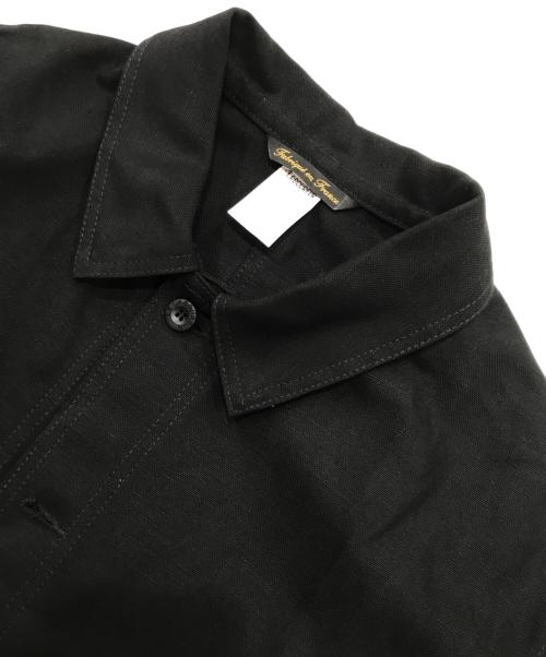 LABOUREUR（ラブルール）LABOUREUR (ラブルール) リネン混ジャケット ブラック サイズ:3Lの古着・服飾アイテム