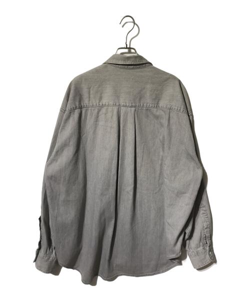 H BEAUTY&YOUTH（エイチ ビューティー&ユース）H BEAUTY&YOUTH (エイチ ビューティー&ユース) ライトオンスデニムシャツ/アイスウォッシュデニムシャツ グレー サイズ:Mの古着・服飾アイテム