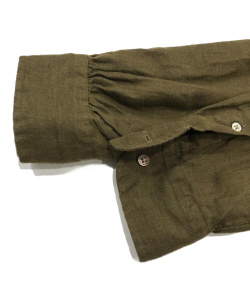 NIGEL CABOURN（ナイジェルケーボン）NIGEL CABOURN (ナイジェルケーボン) ボタンダウンヘンプシャツ オリーブ サイズ:48の古着・服飾アイテム
