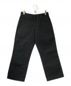 Y'sワイズ）の古着「ワイドデニムパンツ」｜ブラック
