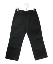Y's（ワイズ）の古着「ワイドデニムパンツ」｜ブラック