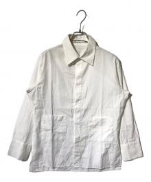 Y's（ワイズ）の古着「2ポケット比翼シャツ」｜ホワイト