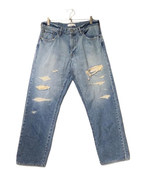 JOHNBULL（ジョンブル）JOHNBULL (ジョンブル) 13.5オンスデニムストレートジーンズ インディゴ サイズ:XLの古着・服飾アイテム