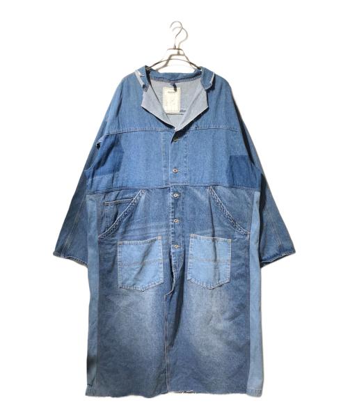 etsinta（エシンタ）etsinta (エシンタ) CIAOPANIC TYPY (チャオパニックティピー) リメイクデニムショップコート インディゴ サイズ:ONEの古着・服飾アイテム