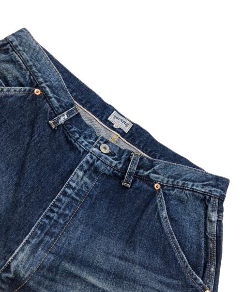 HOUSTON（ヒューストン）HOUSTON (ヒューストン) セルビッヂデニムペインターパンツ インディゴ サイズ:91cm（W36）の古着・服飾アイテム