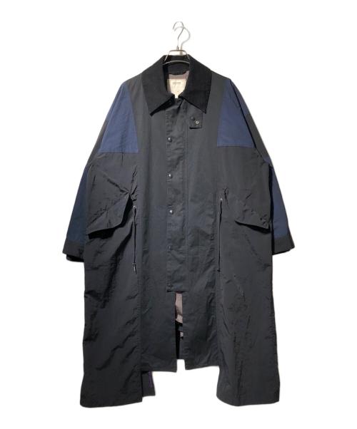 etsinta（エシンタ）etsinta (エシンタ) リメイクナイロンワークコート ブラック サイズ:ONEの古着・服飾アイテム