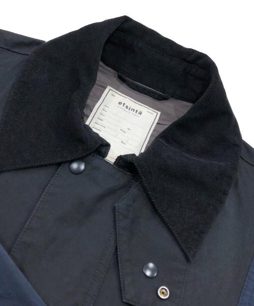 etsinta（エシンタ）etsinta (エシンタ) リメイクナイロンワークコート ブラック サイズ:ONEの古着・服飾アイテム