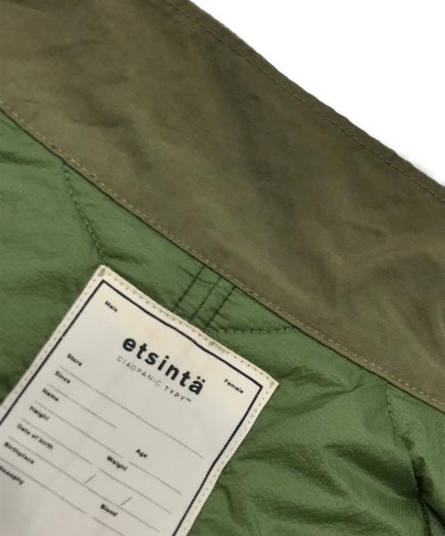 etsinta（エシンタ）etsinta (エシンタ) CIAOPANIC TYPY (チャオパニックティピー) 切替マキシミリタリーコート カーキ サイズ:ONEの古着・服飾アイテム