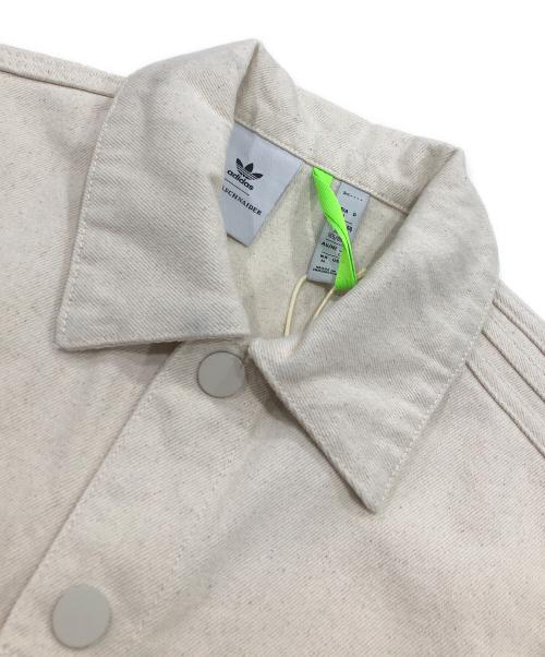 adidas（アディダス）adidas (アディダス) KSENIA SCHNAIDER (クセニア シュナイダー) コラボデニムジャケット ベージュ サイズ:Lの古着・服飾アイテム