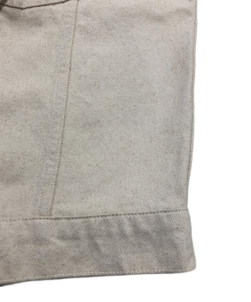 adidas（アディダス）adidas (アディダス) KSENIA SCHNAIDER (クセニア シュナイダー) コラボデニムジャケット ベージュ サイズ:Lの古着・服飾アイテム