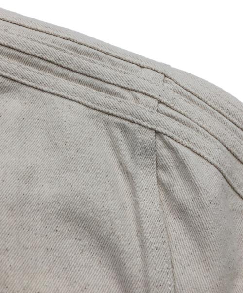 adidas（アディダス）adidas (アディダス) KSENIA SCHNAIDER (クセニア シュナイダー) コラボデニムジャケット ベージュ サイズ:Lの古着・服飾アイテム