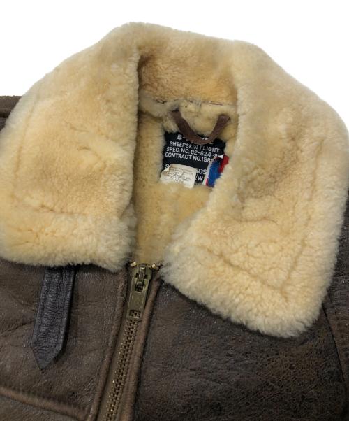 SCHOTT BROS.（ショット）SCHOTT BROS. (ショットブロス) B-6ムートンフライトジャケット ブラウン サイズ:38の古着・服飾アイテム