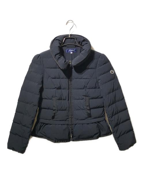 M'S GRACY（エムズグレイシー）M'S GRACY (エムズグレイシー) ショートフリルダウンコート ネイビー サイズ:40の古着・服飾アイテム