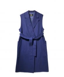 LANVIN COLLECTION（ランバンコレクション）の古着「ウールジャージージレ」｜ネイビー