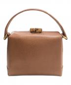 GUCCIグッチ）の古着「バンブー ショルダーバッグ ハンドバッグ」｜ブラウン