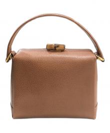 GUCCI（グッチ）の古着「バンブー ショルダーバッグ ハンドバッグ」｜ブラウン