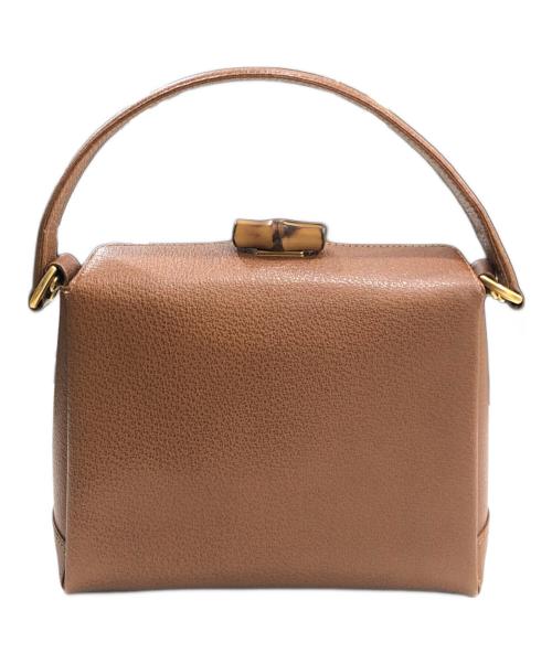 GUCCI（グッチ）GUCCI (グッチ) バンブー ショルダーバッグ ハンドバッグ ブラウンの古着・服飾アイテム