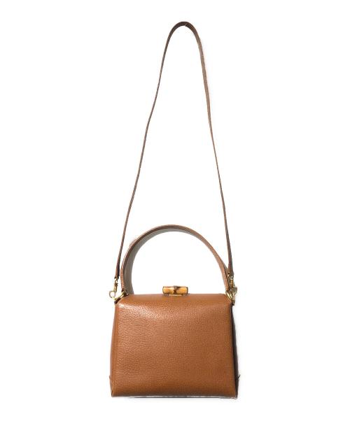 GUCCI（グッチ）GUCCI (グッチ) バンブー ショルダーバッグ ハンドバッグ ブラウンの古着・服飾アイテム