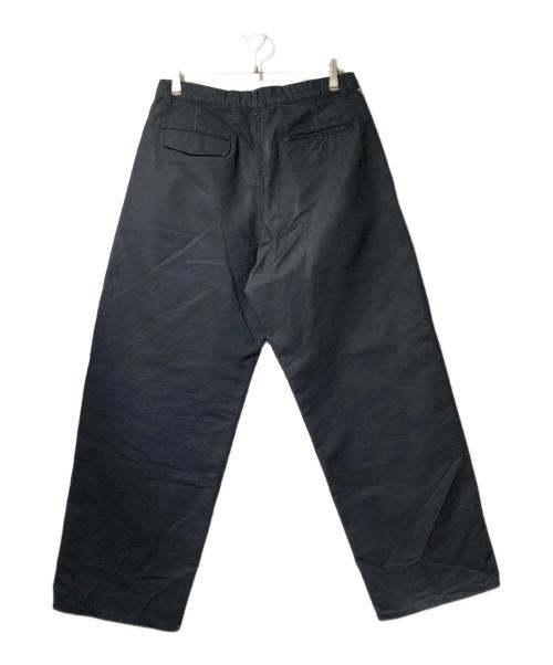 Graphpaper（グラフペーパー）Graphpaper (グラフペーパー) Washi Duck Two Tuck Pants ブラック サイズ:3の古着・服飾アイテム
