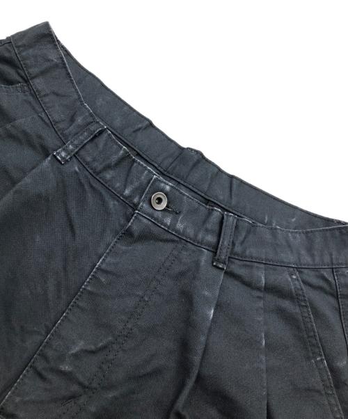 Graphpaper（グラフペーパー）Graphpaper (グラフペーパー) Washi Duck Two Tuck Pants ブラック サイズ:3の古着・服飾アイテム