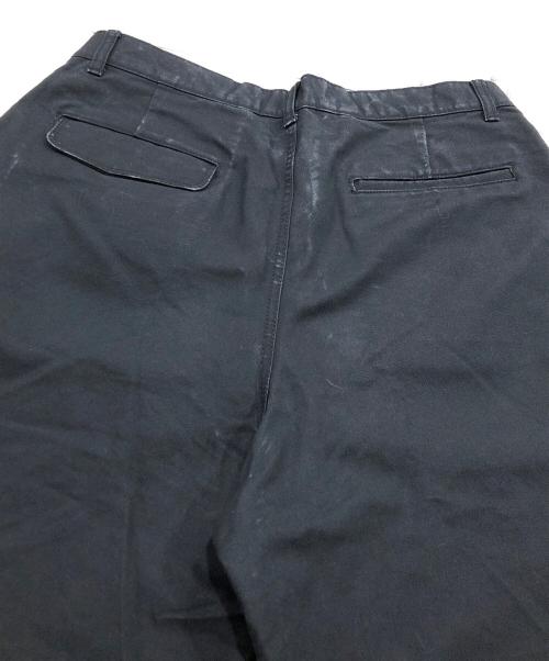 Graphpaper（グラフペーパー）Graphpaper (グラフペーパー) Washi Duck Two Tuck Pants ブラック サイズ:3の古着・服飾アイテム