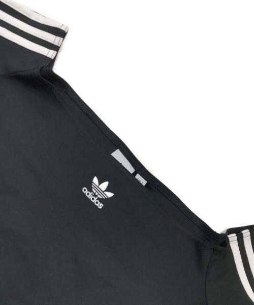 adidas（アディダス）adidas (アディダス) アディカラー オフショルダー 長袖Tシャツ/オフショルTシャツ ブラック サイズ:Mの古着・服飾アイテム