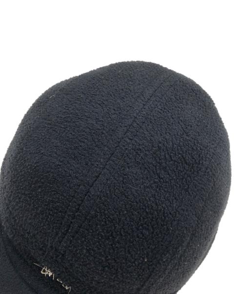 stussy hats（ステューシー）stussy hats (ステューシー) 90'sフリースキャップ ブラックの古着・服飾アイテム