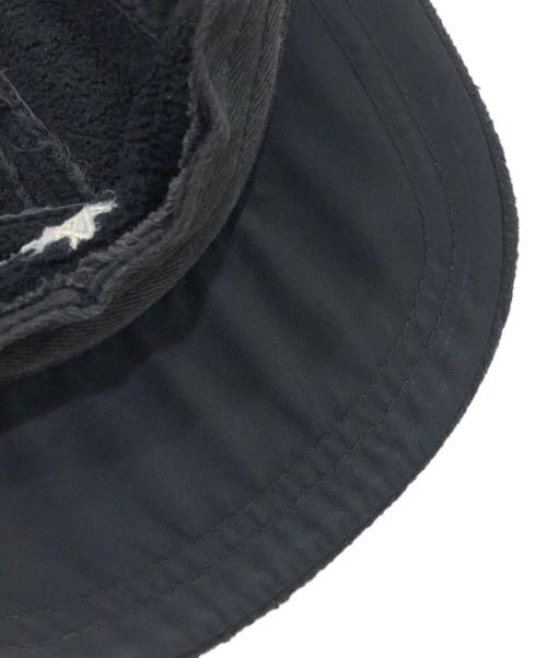 stussy hats（ステューシー）stussy hats (ステューシー) 90'sフリースキャップ ブラックの古着・服飾アイテム
