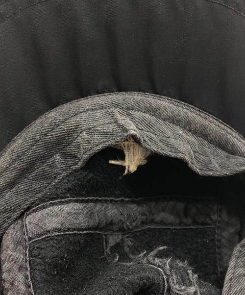 stussy hats（ステューシー）stussy hats (ステューシー) 90'sフリースキャップ ブラックの古着・服飾アイテム