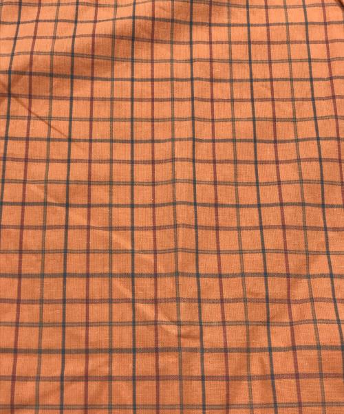 POLO RALPH LAUREN（ポロ・ラルフローレン）POLO RALPH LAUREN (ポロ・ラルフローレン) ポニー刺繍チェックポロシャツ オレンジ サイズ:XXXLの古着・服飾アイテム