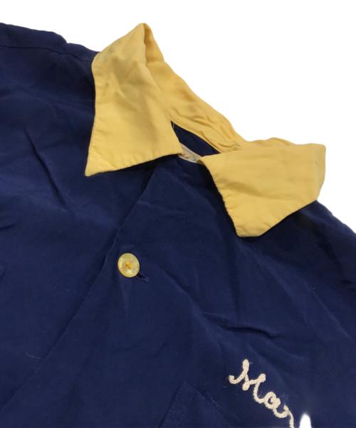 STYLE EYES（スタイルアイズ）STYLE EYES (スタイルアイズ) レーヨンボーリングシャツ/半袖シャツ ネイビー サイズ:Mの古着・服飾アイテム
