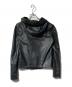 HELMUT LANG (ヘルムートラング) WASHD LMBSKIN HOODED JACKET/フード付きジャケット ブラック サイズ:ＸＳ：15000円