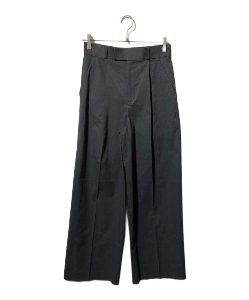 Noble（ノーブル）Noble (ノーブル) 麻ストレッチスラックスパンツ グレー サイズ:38の古着・服飾アイテム