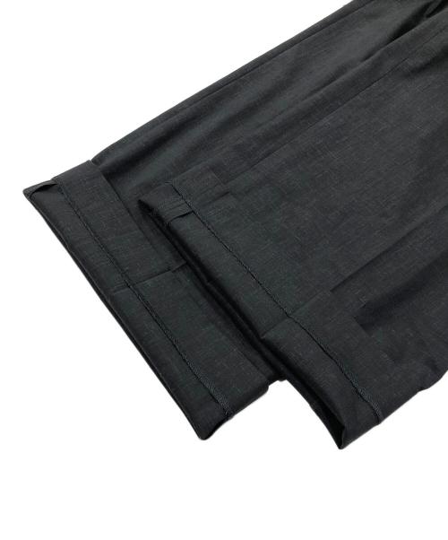 Noble（ノーブル）Noble (ノーブル) 麻ストレッチスラックスパンツ グレー サイズ:38の古着・服飾アイテム