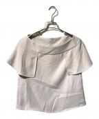 Nobleノーブル）の古着「スクエアケープスリーブブラウス」｜グレー