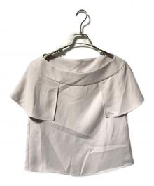 Noble（ノーブル）の古着「スクエアケープスリーブブラウス」｜グレー