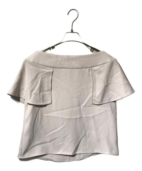 Noble（ノーブル）Noble (ノーブル) スクエアケープスリーブブラウス グレー サイズ:表記なしの古着・服飾アイテム
