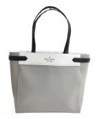 Kate Spadeケイトスペード）の古着「ステイシー カラーブロック ラップトップ トート」｜グレー