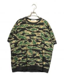 A BATHING APE（アベイシングエイプ）の古着「カモフラSSスウェット/半袖スウェット」｜グリーン×ブラック