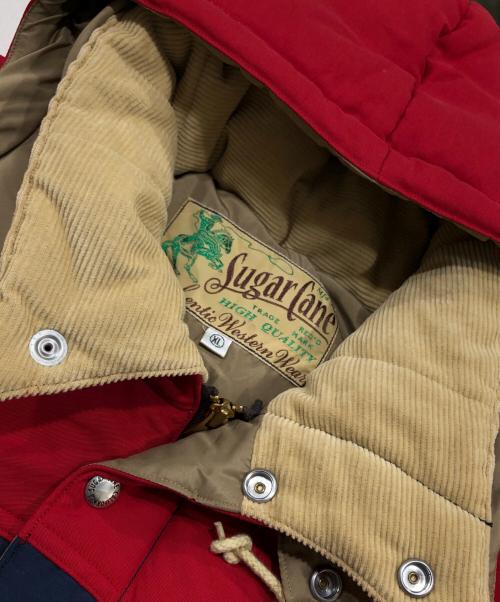 SUGAR CANE（シュガーケーン）SUGAR CANE (シュガーケーン) N/C PADDING JACKET ネイビー×レッド サイズ:XLの古着・服飾アイテム