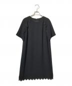 Loulou Willoughbyルルウィルビー）の古着「半袖ワンピース/フォーマルワンピース」｜ブラック