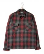 addictionアディクション）の古着「ウールシャツ」｜グレー×レッド