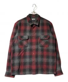 addiction（アディクション）の古着「ウールシャツ」｜グレー×レッド