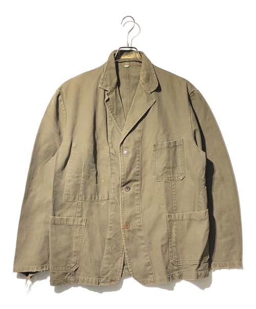 AU MOLINEL（オモリネル）AU MOLINEL (オモリネル) コットンカバオールジャケット ブラウン サイズ:不明の古着・服飾アイテム