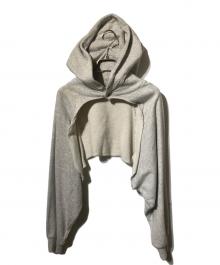 BEAMS BOY（ビームスボーイ）の古着「ショート丈パーカー」｜グレー