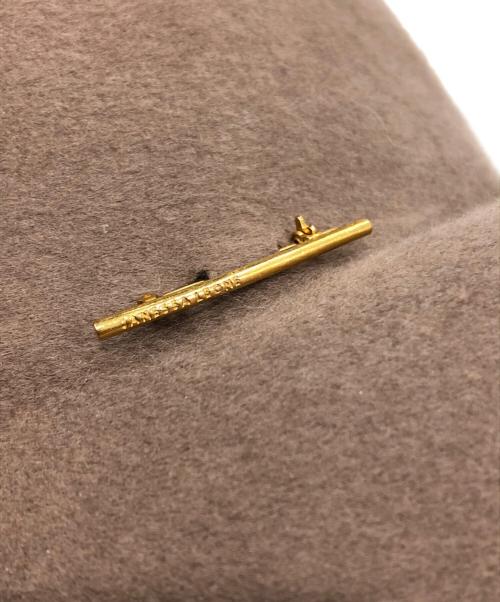 JANESSA LEONE（ジャネッサ レオーネ）JANESSA LEONE (ジャネッサ レオーネ) ウールハット ブラウンの古着・服飾アイテム